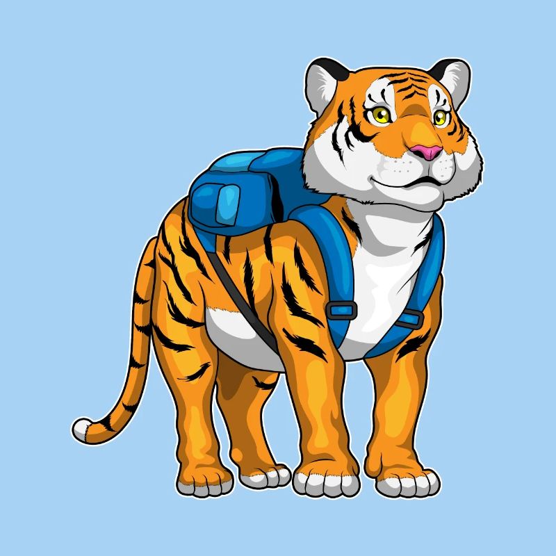 Tiger Student Backpack School