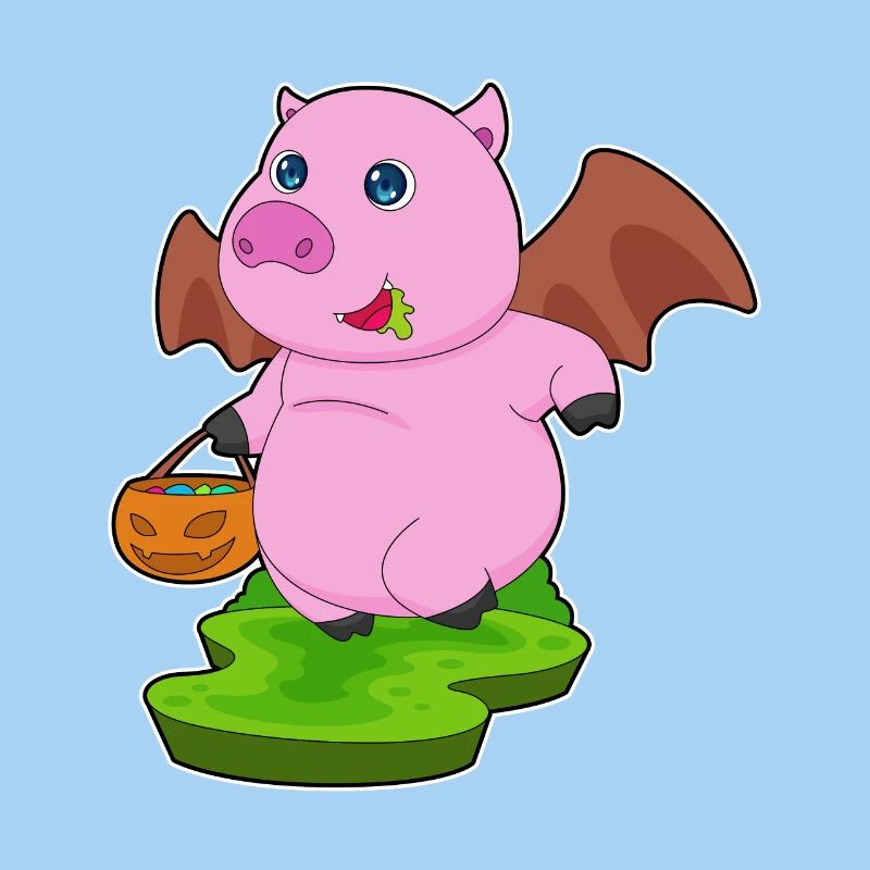 Cochon Halloween Bat
