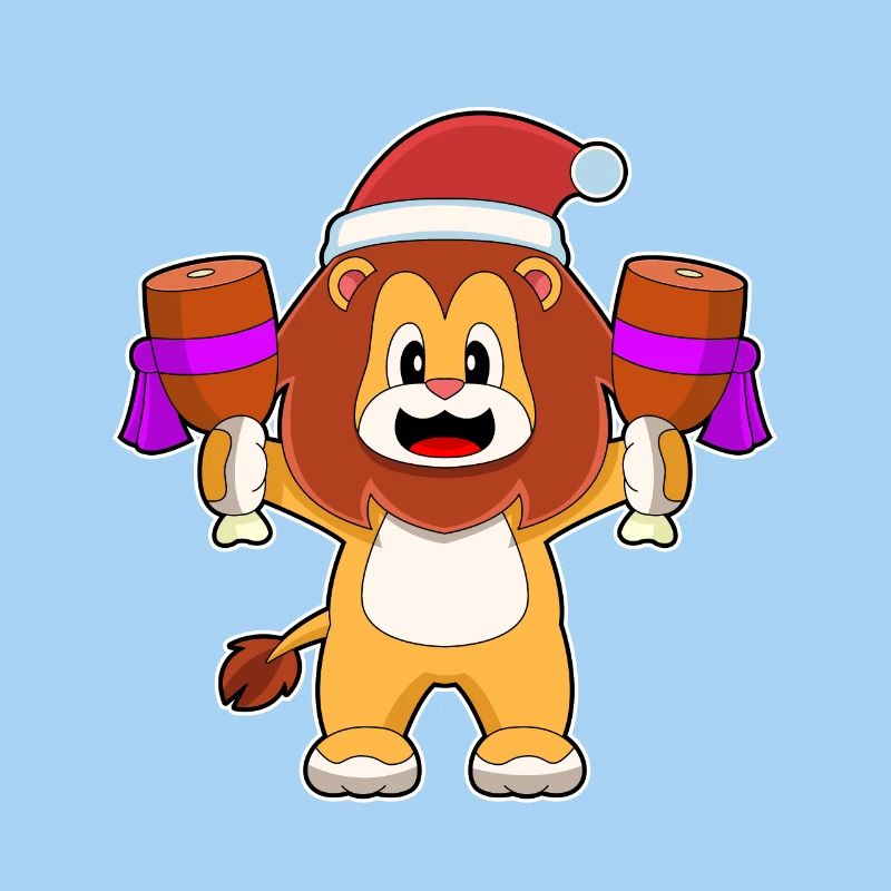 Löwe Weihnachten Fleisch