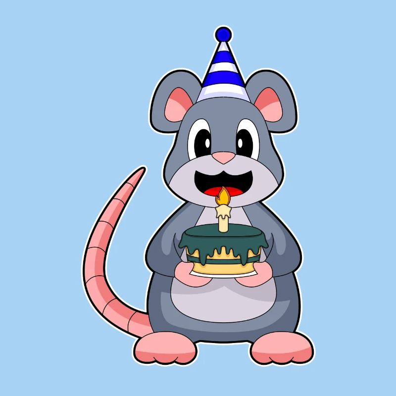 Mouse Birthday Candle Cake