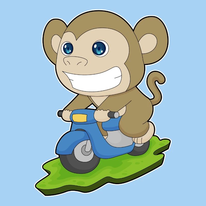 Affe Motorroller