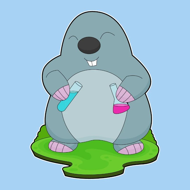 Mole Scientist Test Tube