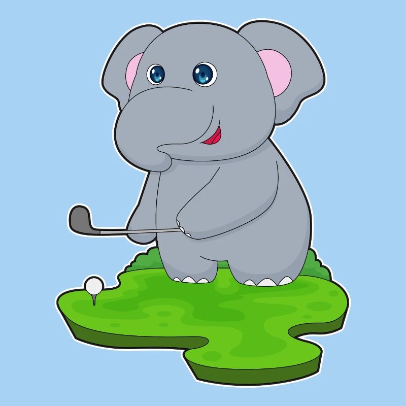 Elefant Golf Golfschläger