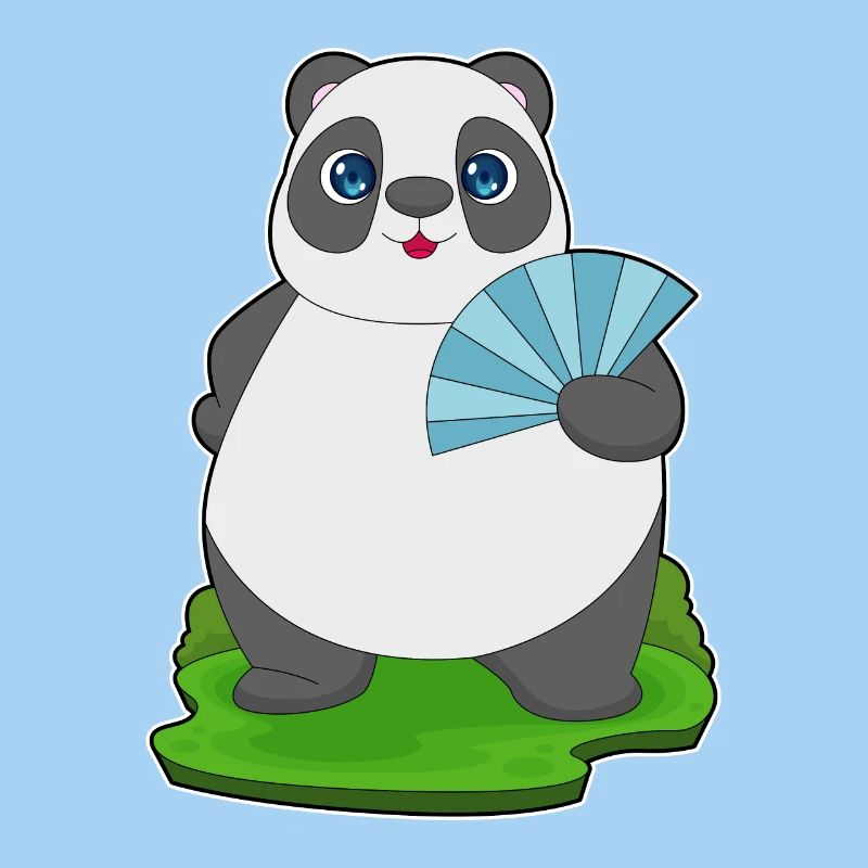 Panda Handheld Fan