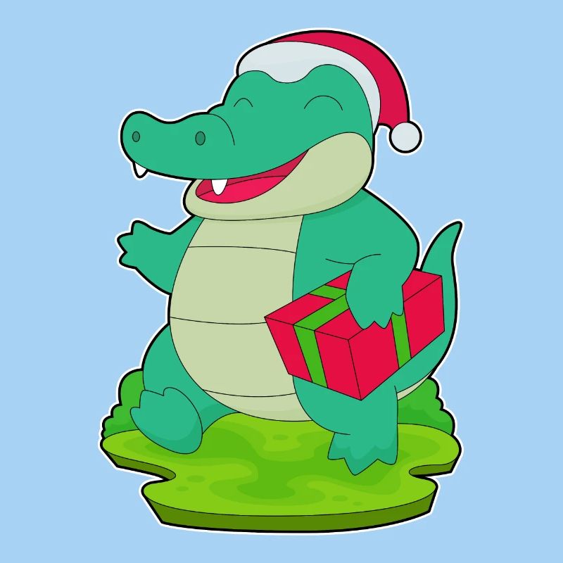 Crocodile Christmas Package