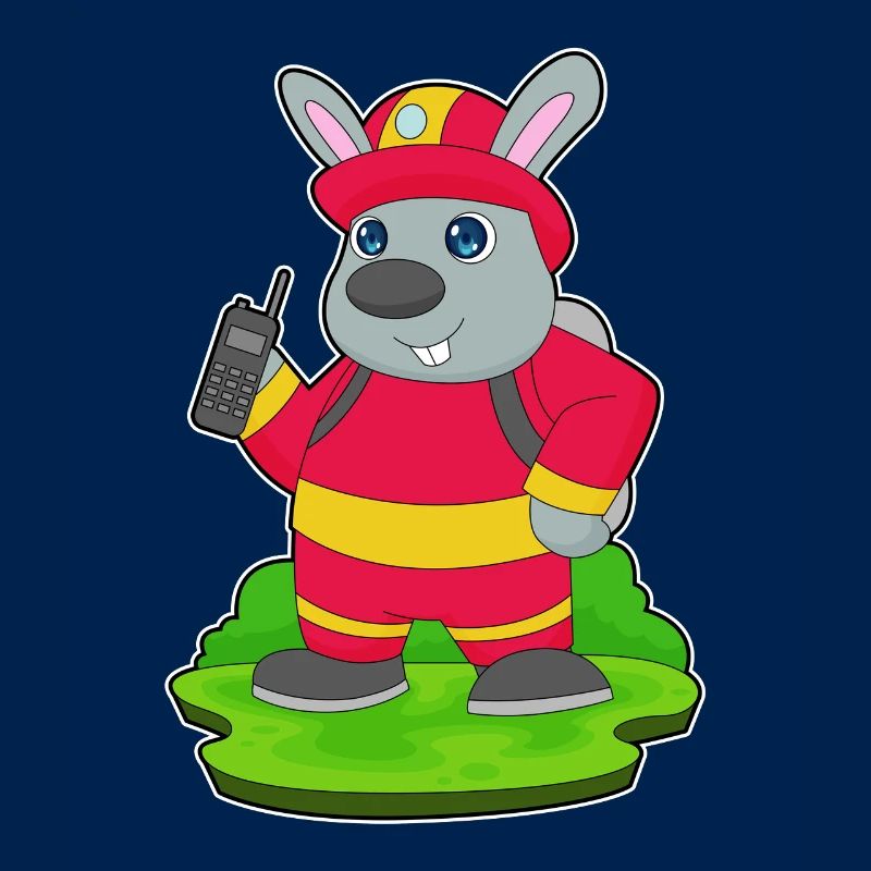 Rabbit Firefighter Fire Brigade