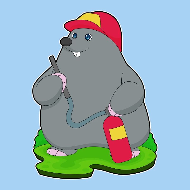 Mole Firefighter Fire Extinguisher