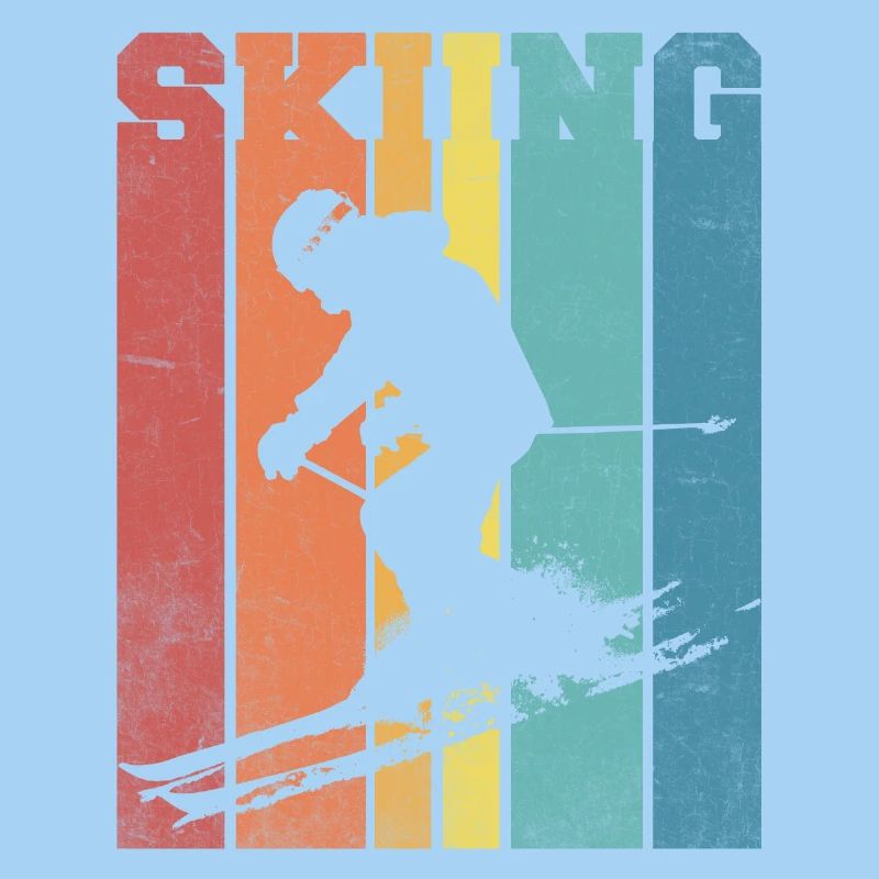 Skipalette Retro Farben