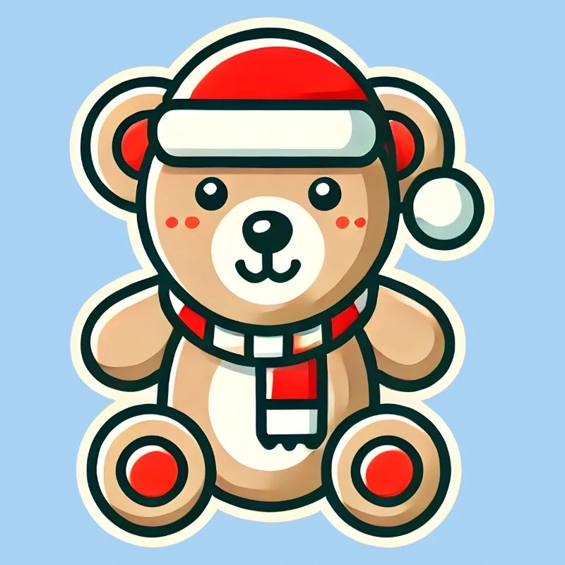 Weihnachtlicher Teddybär