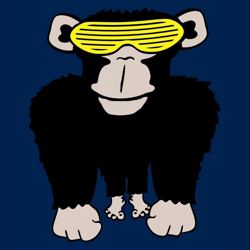 Funky Sunglasses Gorilla Cool Party Monkey Fun