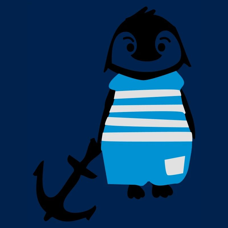 Pôle sud de pingouin et de l'ancre