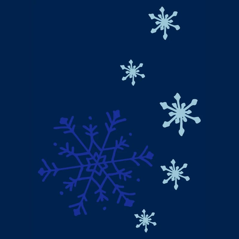 Snowflakes falling
