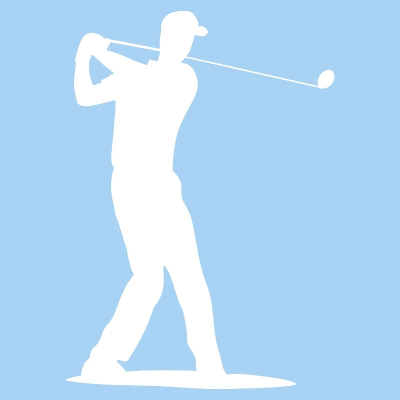 Silhouette de golfeur - Tee Golf