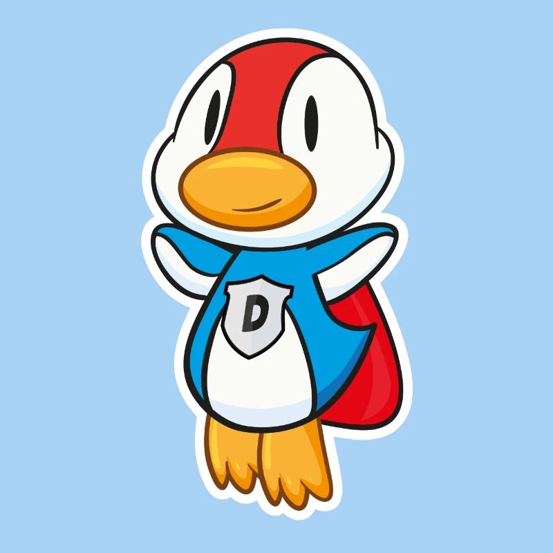 Flying Super duck has super powers