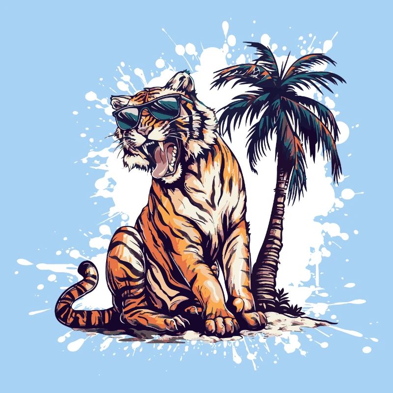 Tiger Island Palm Tree