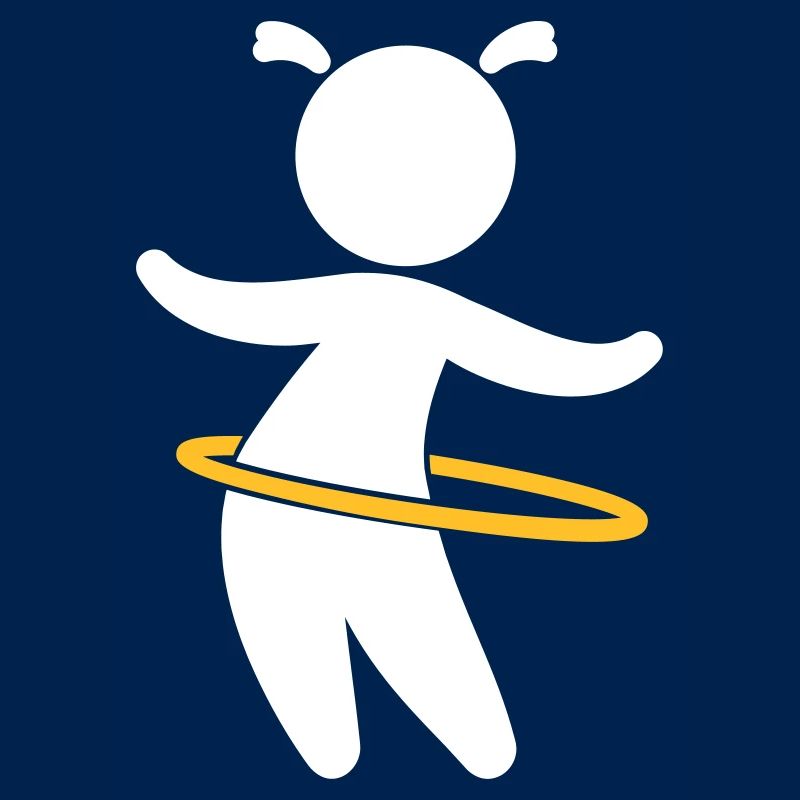 Kind spielt mit Hoolahoop