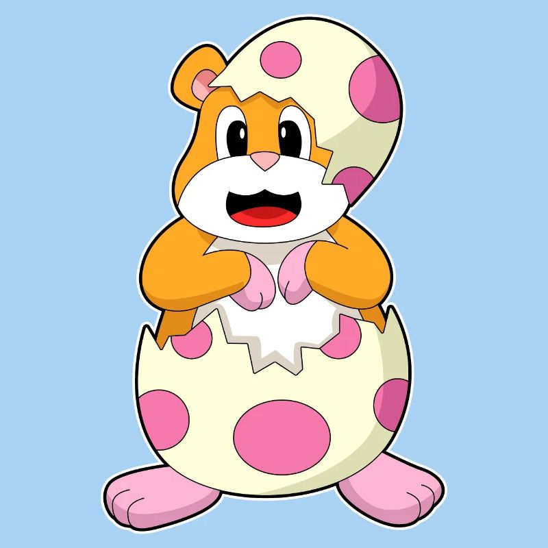 Hamster eggshell egg