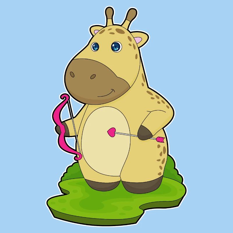 Giraffe Bogenschütze Bogen