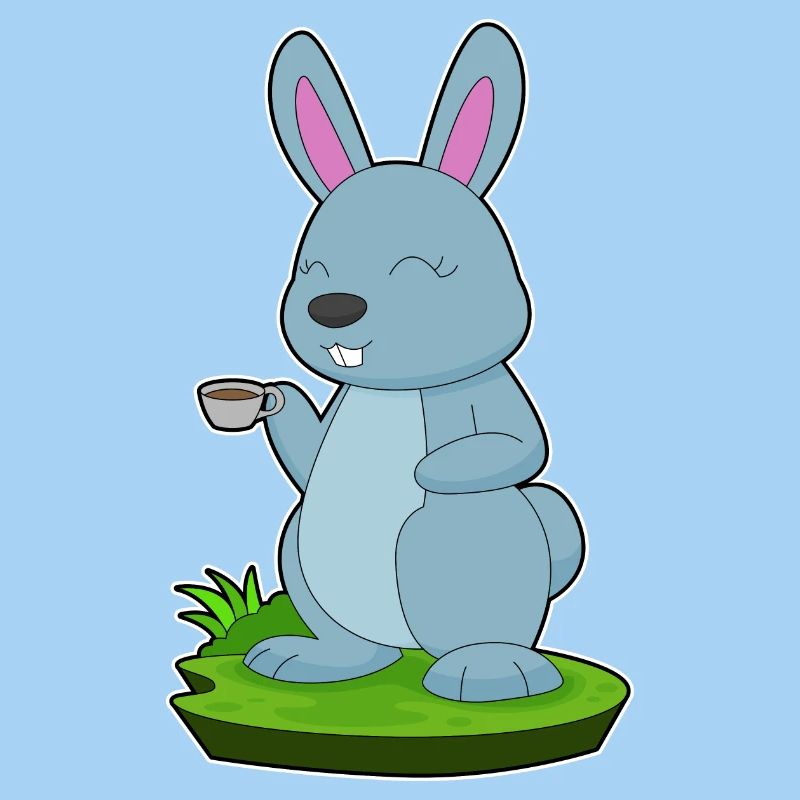 Tasse à café lapin
