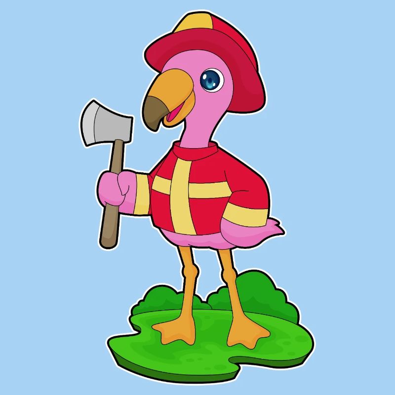 Flamingo Fireman Axe