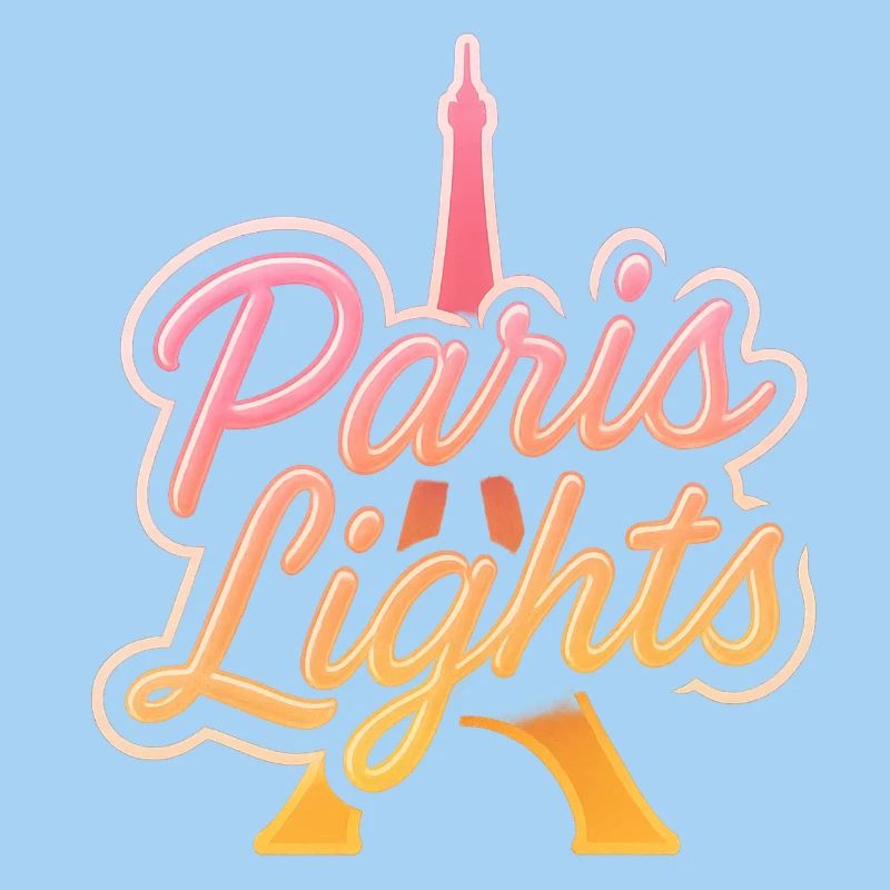 Paris Lights – Retro Neon Gradient