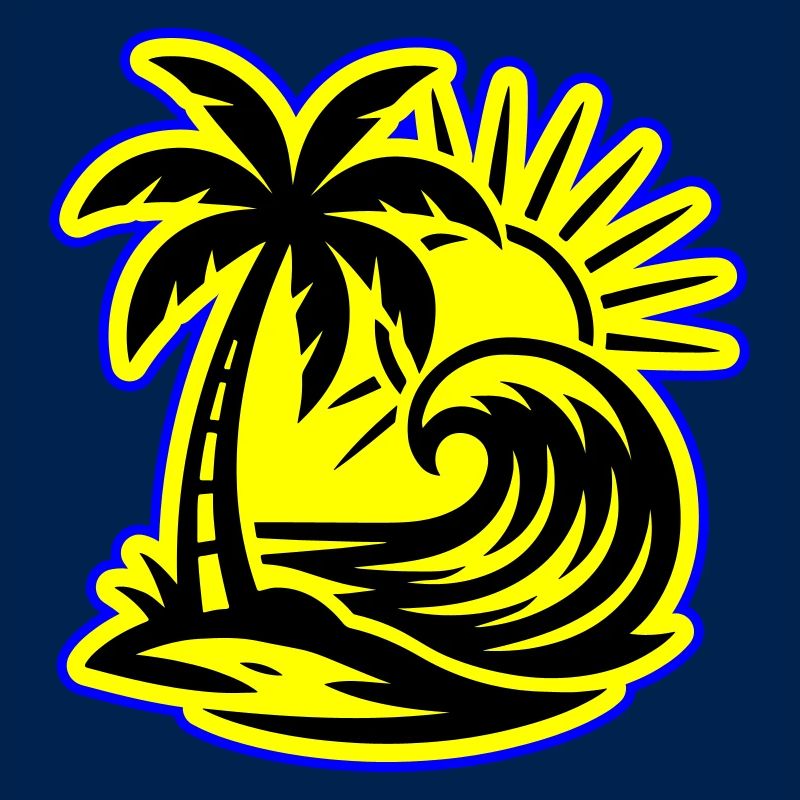 Island Summer Palm Tree