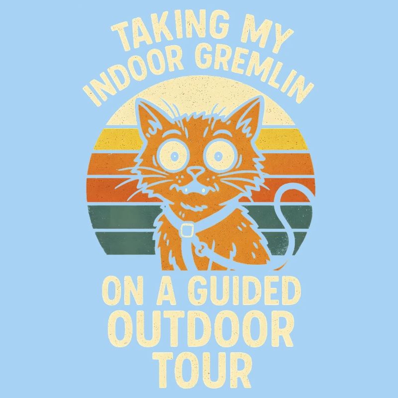 Indoor Gremlin Outdoor | Cat on leash