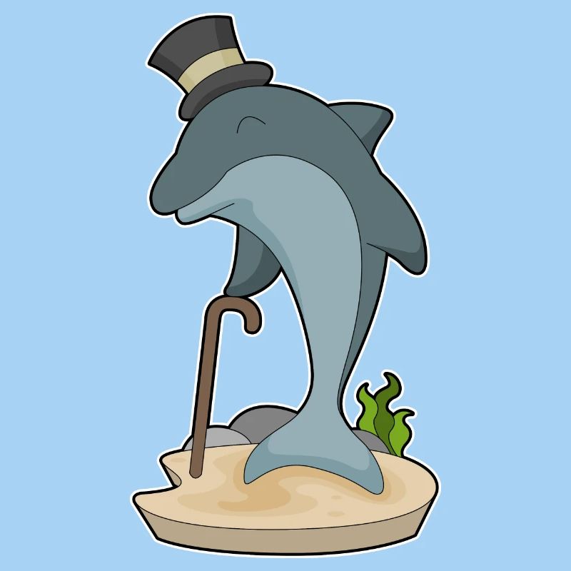Dolphin Gentleman Hat