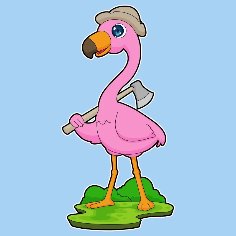 Flamingo Lumberjack Axe