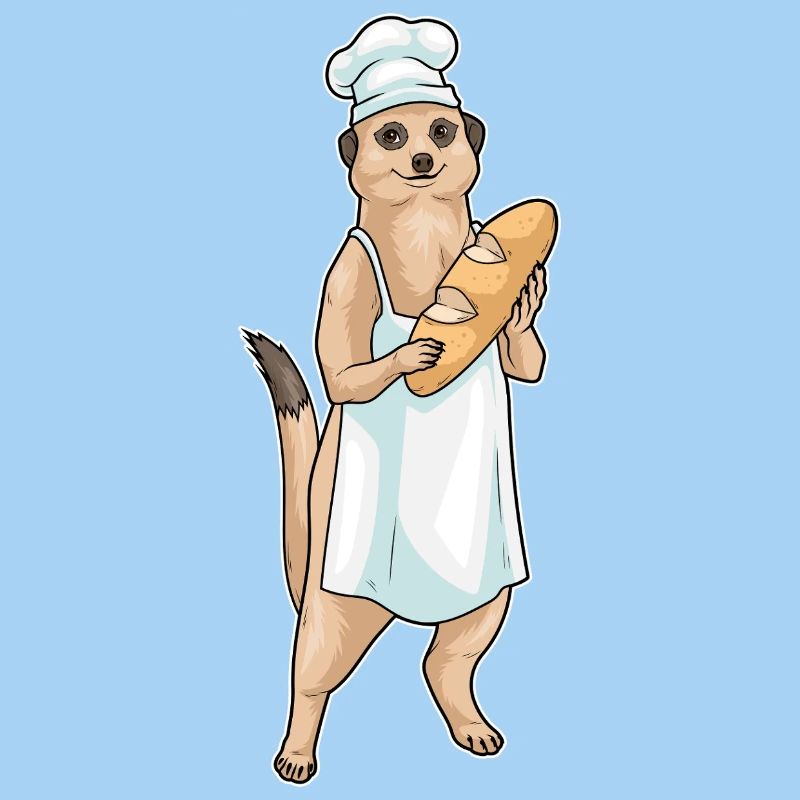 Erdmännchen Bäcker Brot