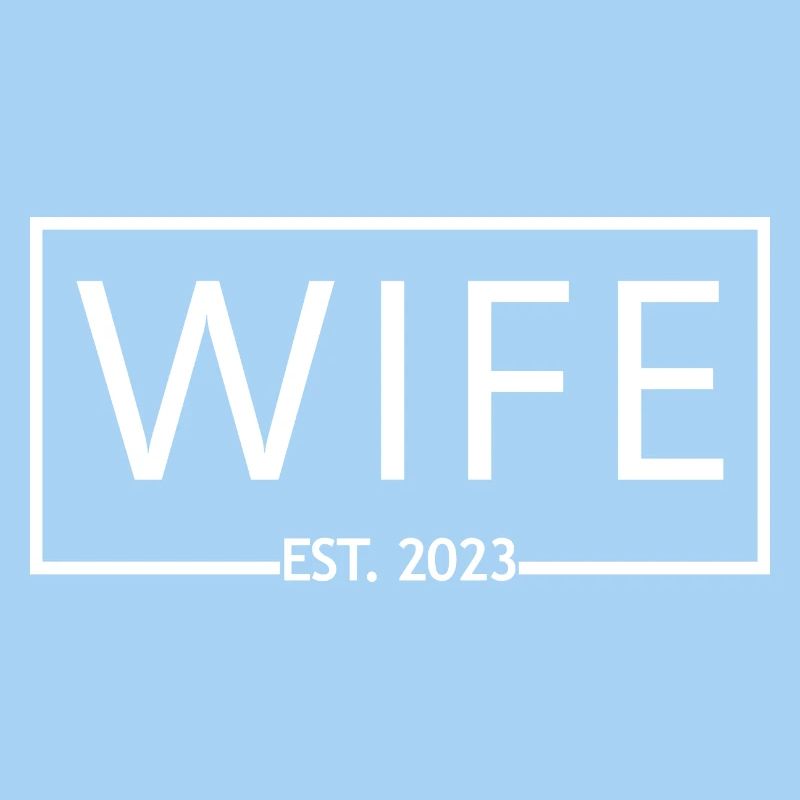 Ehefrau Est. 2023 Verlobung Brautdusche Hochzeit