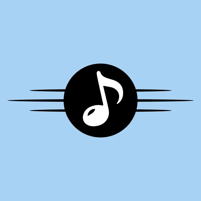 Music Note Symbol Line