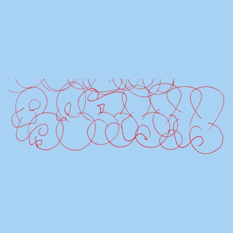 Abstract Scribble Art Berlin Souvenir