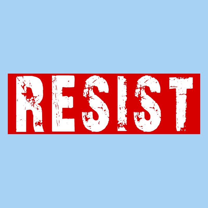 Resist Distressed Protest Typography