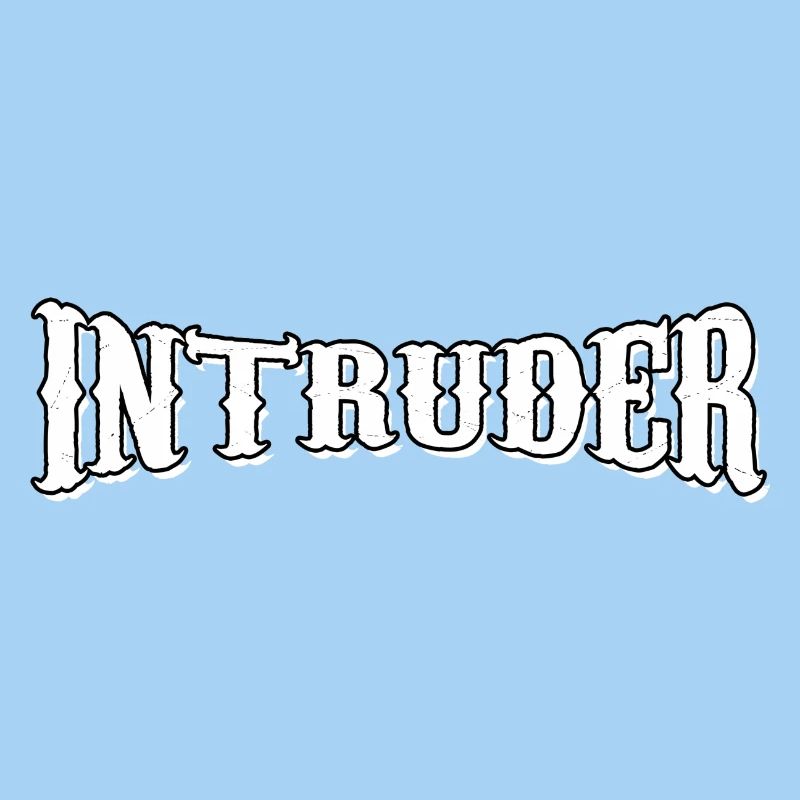 intruder hacker intruder clan sticker computer