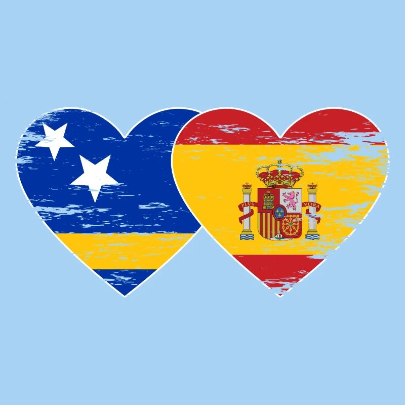 Curacao_Spanien_Flagge_Herz_used
