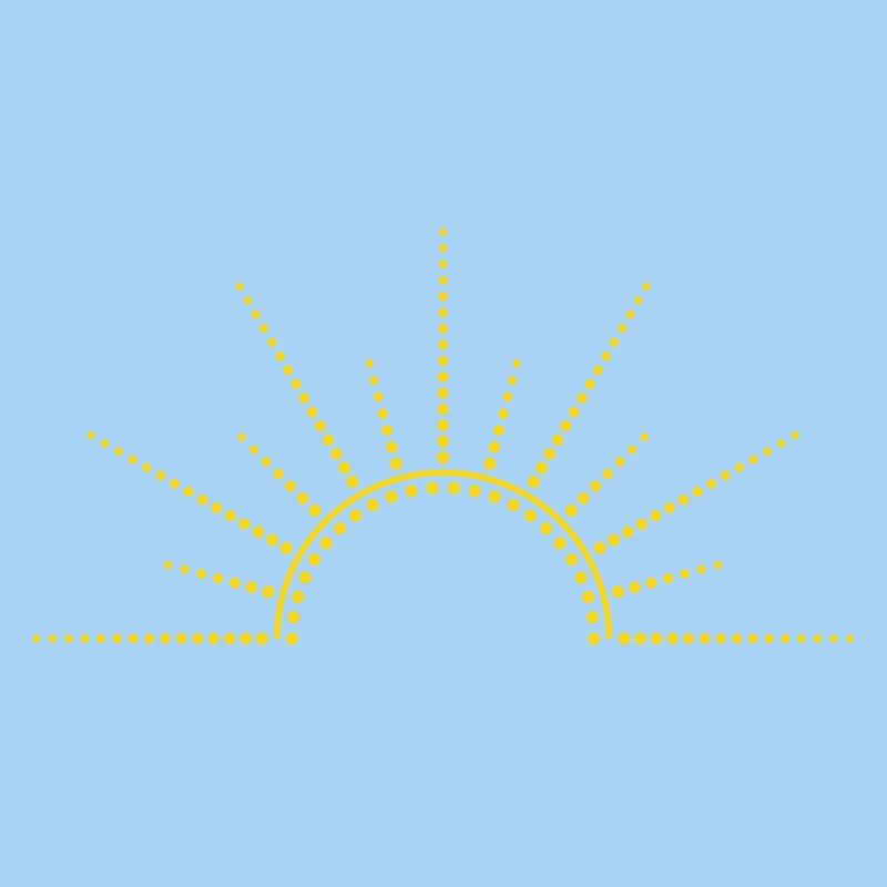Sonnenaufgang minimal abstrakt