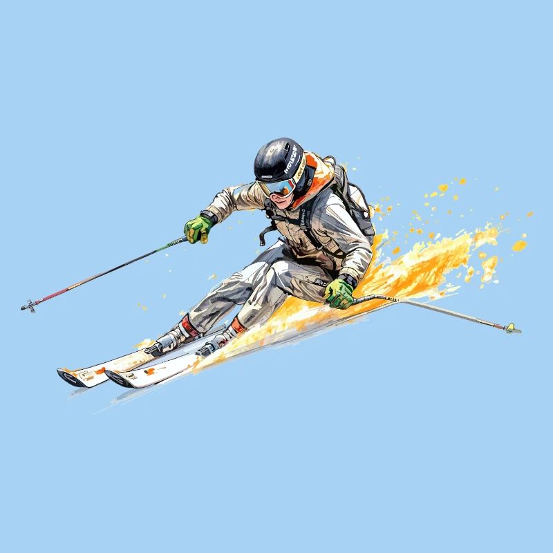 Skifahrer