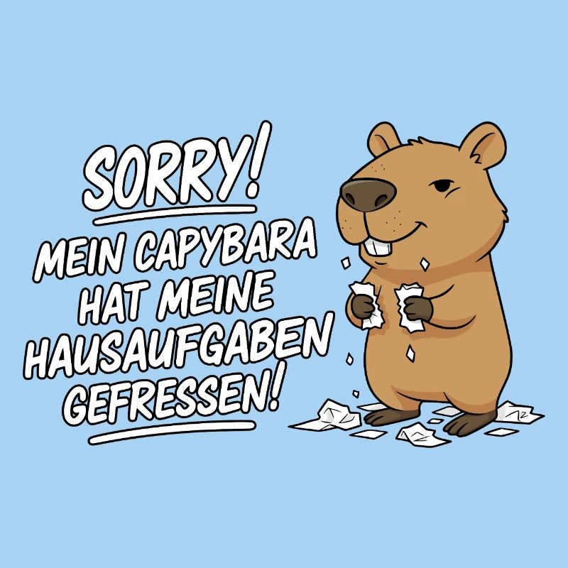 Pardon! Capybara a mangé mes devoirs