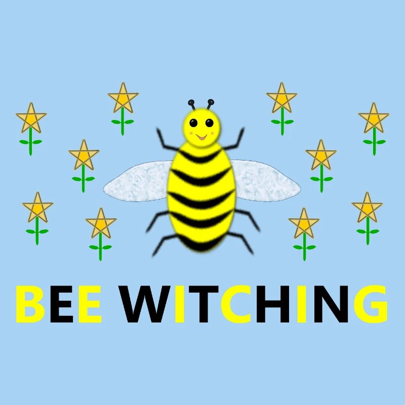 Bee Witching Pagan Bee and Pentacle Daffodils