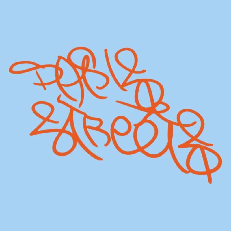 Orange Parisian Graffiti