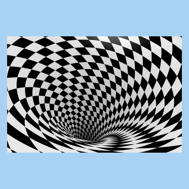 Hypnotic black and white vortex