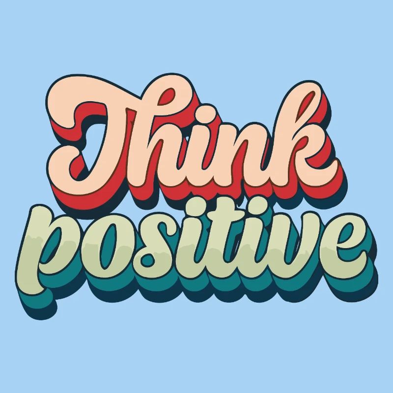 Think Positive Retro Script