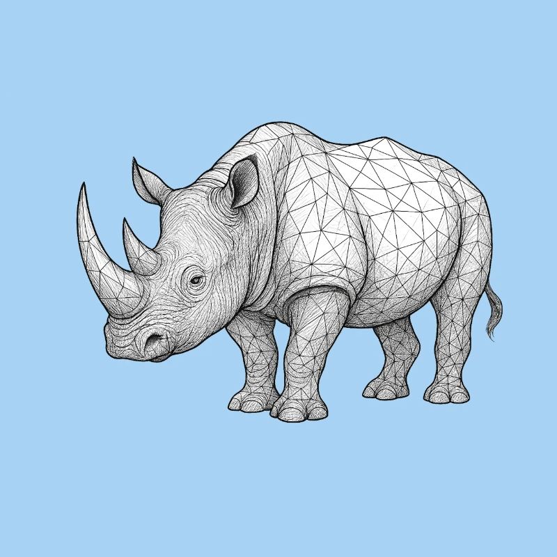 Rhino Wireframe Pattern
