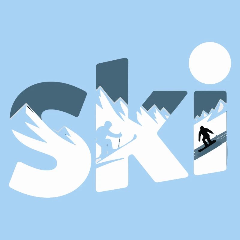 Conception faute de Panorama de la Montagne de Ski