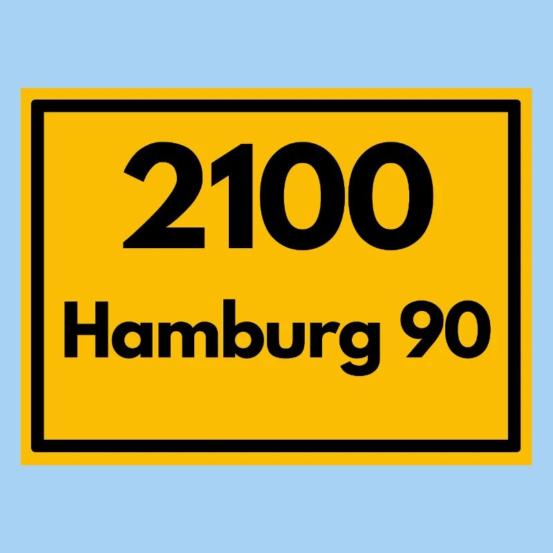 OLD POSTCODE POSTCODE RETRO 2100 HAMBURG 90 ALSTER