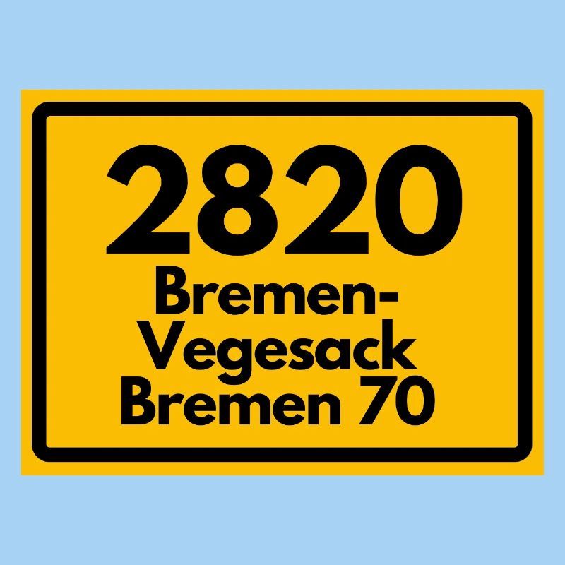 ANCIEN CODE POSTAL RÉTRO 2820 BREMEN VEGESACK !