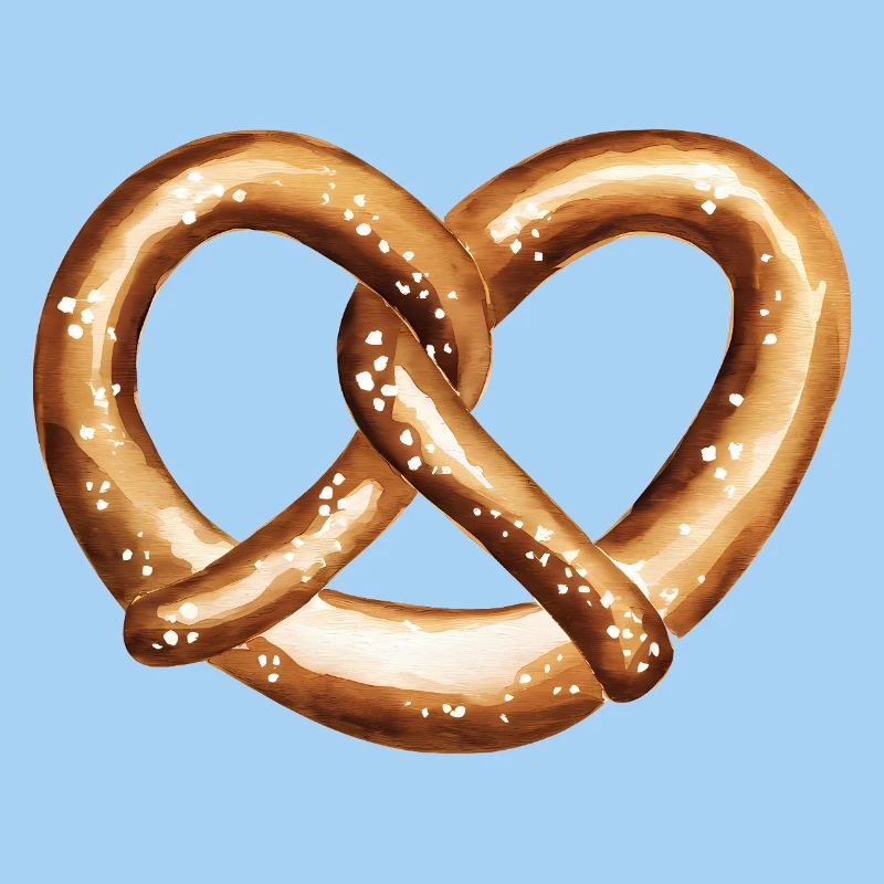 Bretzel en forme de cœur
