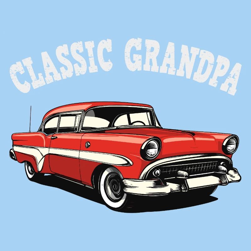 Classic Grandpa Auto Retro Artwork