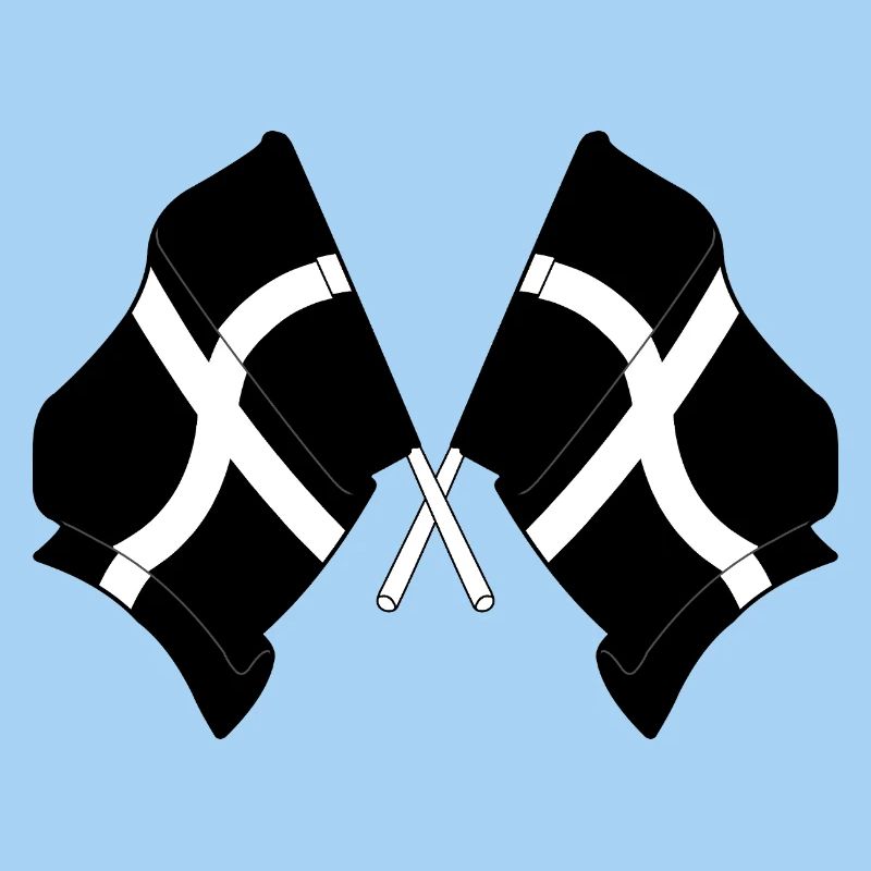 Cornwall Crossed Flags